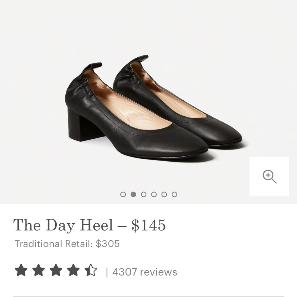 Black Everlane Day Heels | Size 10